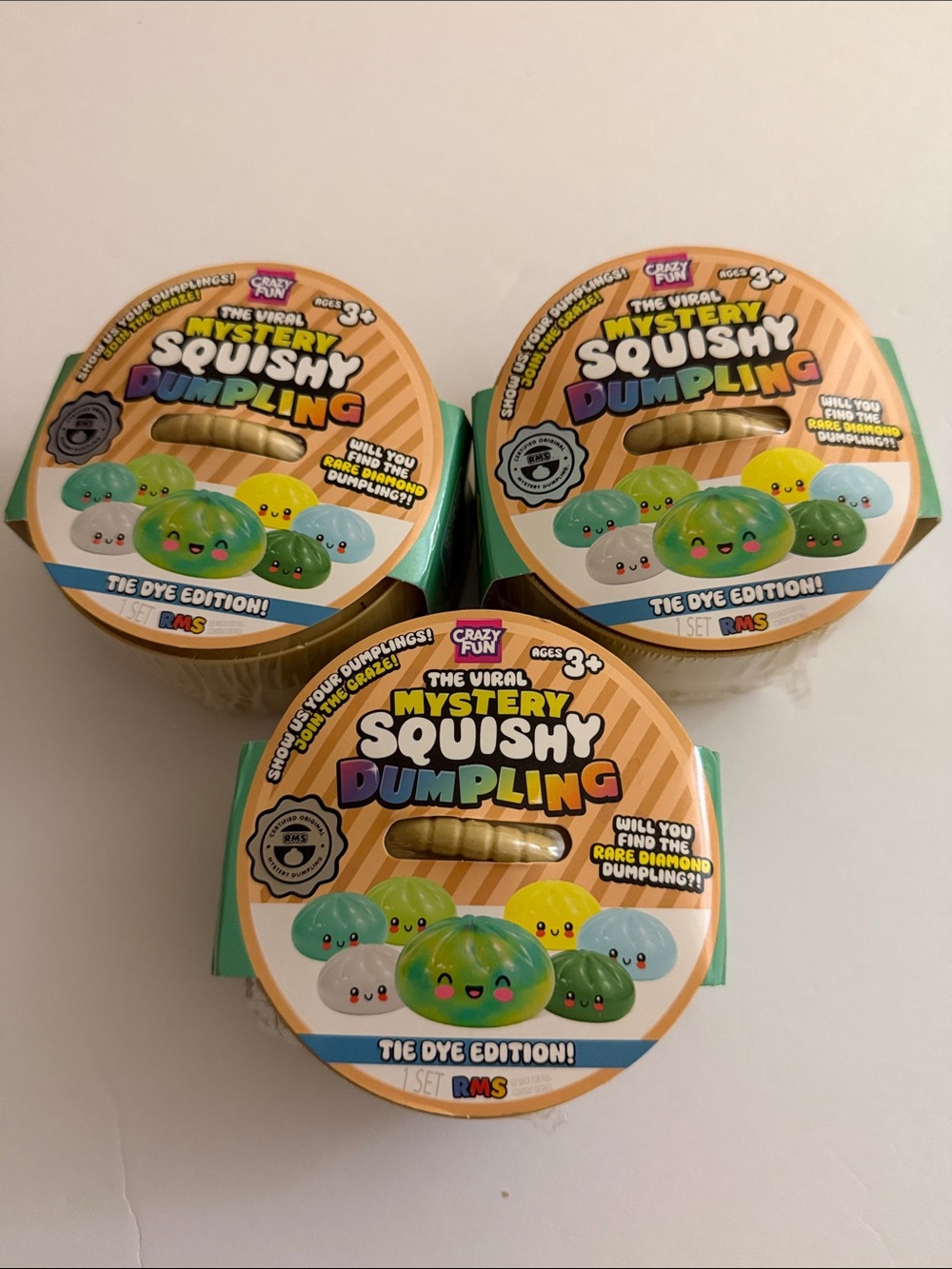 Mystery Squishy Dumpling Tie Dye Edition - Green